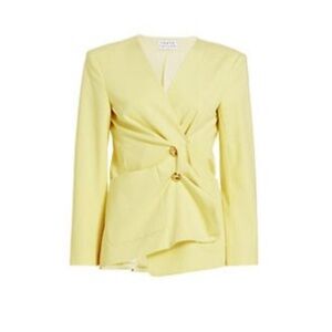 Tanya Taylor citrus asymmetric blazer